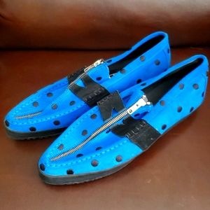 Adidas X Jeremy Scott Zip Slim Leather Penny Loafers Suede
